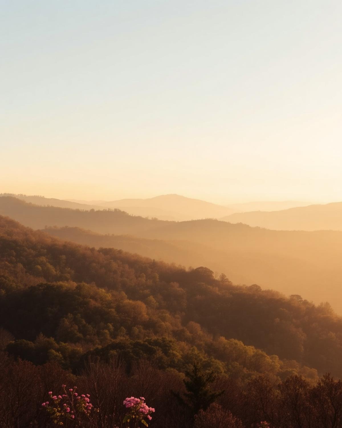 Blue Ridge mountains near Asheville, North Carolina